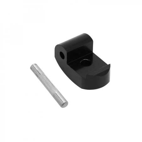 LOQUET-BLOCAGE CHARNIERE DE VERROUILLAGE POUR TROTTINETTE XIAOMI M365, 1S, ESSENTIAL, PRO, PRO 2 ALU NOIR (AVEC GOUPILLE)