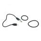 VOYANT LUMINEUX POUR ESSIEUX ARRIERE DE TROTTINETTE XIAOMI M365, PRO BLANC (RECHARGEABLE USB)  -SELECTION P2R-