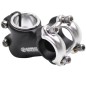 POTENCE ROUTE-VTT UNO ALU NOIR CAPOT ARGENT RELEVE 25° 25,4 L 60mm POUR POTENCE 1" ET  1" 1-8