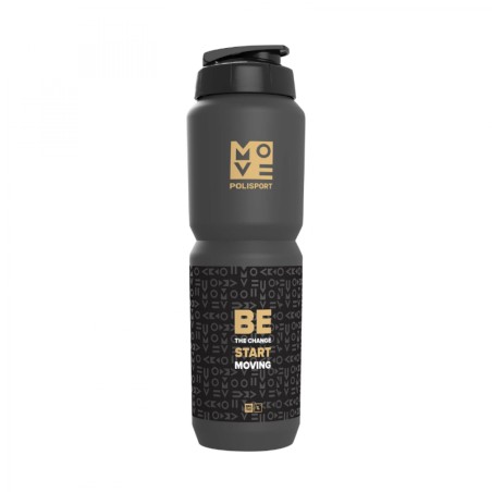 Bidon Polisport move gris-noir 1l avec bouchon propre