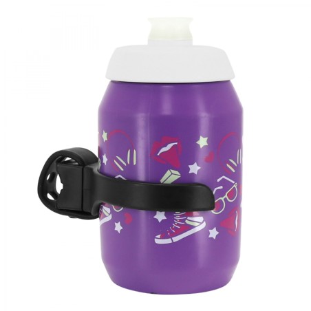 Bidon Polisport enfant speedy move kids violet 300ml avec porte bidon