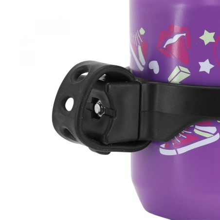 Bidon Polisport enfant speedy move kids violet 300ml avec porte bidon