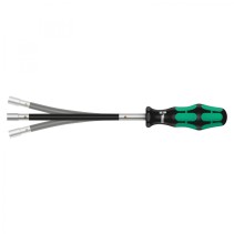 TOURNEVIS A TETE FLEXIBLE WERA 391 EMBOUTS 6 PANS-ALLEN DIAM 7 mm NOIR-VERT (VENDU A L'UNITE)  -MARQUE ALLEMANDE POUR LES