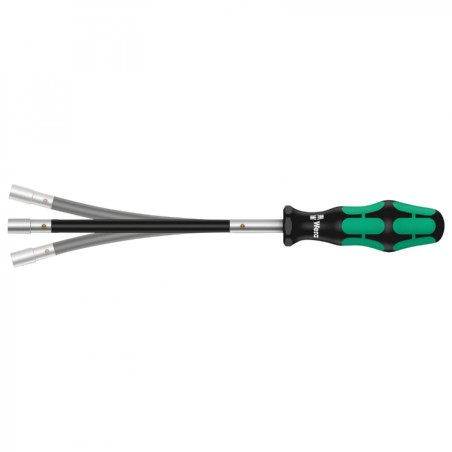 TOURNEVIS A TETE FLEXIBLE WERA 391 EMBOUTS 6 PANS-ALLEN DIAM 8 mm NOIR-VERT (VENDU A L'UNITE)  -MARQUE ALLEMANDE POUR LES