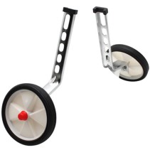 STABILISATEUR VELO NEWTON C3 ROUE PLASTIQUE BLANC 12-20" (PAIRE)