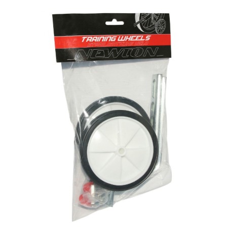 STABILISATEUR VELO NEWTON C3 ROUE PLASTIQUE BLANC 12-20" (PAIRE)