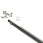 RAYON INOX ARGENT 2mm L 290mm AVEC ECROU (TUBE DE 10)