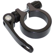 COLLIER SERRAGE TIGE DE SELLE RAPIDE NEWTON ALU NOIR DIAM. 34,9mm  (SUR CARTE)