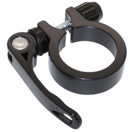 COLLIER SERRAGE TIGE DE SELLE RAPIDE NEWTON ALU NOIR DIAM. 34,9mm  (SUR CARTE)