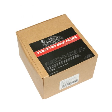 PEDALE VTT AUTOMATIQUE POLYVALENTE NEWTON AVEC 1 FACE SHIMANO-SPD NOIR ALU D9-16 354g AVEC CALES (PAIRE)
