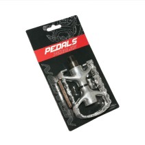 PEDALE ROUTE NEWTON 500 ARGENT ALU D9-16 105x79mm 368g (PAIRE SUR CARTE)