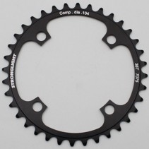PLATEAU VTT 4BRA D.104 STRONGLIGHT MONO 36DTS NOIR ALU 7075  - EPAISSEUR 3.5mm 8-9V.