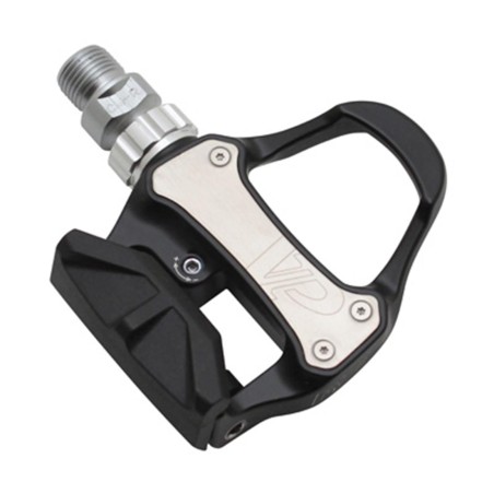 PEDALE ROUTE AUTOMATIQUE FPD ALU SUR ROULEMENT NOIR AVEC CALES TYPE KEO (PAIRE)