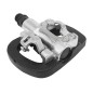 PEDALE VTT AUTOMATIQUE POLYVALENTE WELLGO PLATEFORME 1 FACE CLASSIQUE ET 1 FACE VP-SPD AVEC CALES (PAIRE)