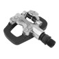 PEDALE VTT AUTOMATIQUE POLYVALENTE WELLGO PLATEFORME 1 FACE CLASSIQUE ET 1 FACE VP-SPD AVEC CALES (PAIRE)