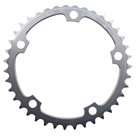 PLATEAU ROUTE 5BRA D.130 MICHE 39DTS INTERIEUR TYPE SHIMANOARGENT 9-10V.