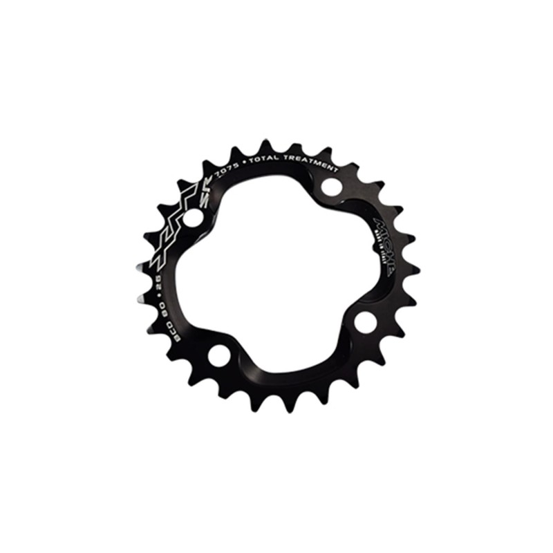 PLATEAU VTT DOUBLE DIAM  80 INTER 26DTS NOIR 4 BRANCHES MICHE 10V COMP. SRAM X0/XX
