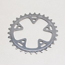 PLATEAU ROUTE 5BRA D.74 MICHE 32DTS TRIPLE ARGENT ALU 9-10V.