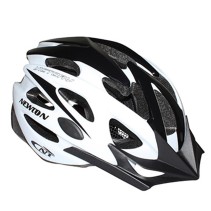 CASQUE VELO ADULTE NEWTON ROUTE-VTT VICTORY BLANC-NOIR TAILLE 58-61 AVEC VISIERE ET LOCK (VENDU EN BOITE)
