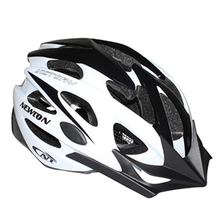 CASQUE VELO ADULTE NEWTON ROUTE-VTT VICTORY BLANC-NOIR TAILLE 58-61 AVEC VISIERE ET LOCK (VENDU EN BOITE)
