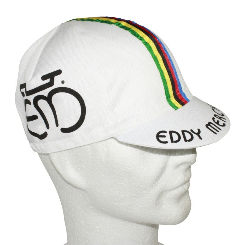 CASQUETTE VELO EQUIPE VINTAGE MERCKX CHAMPION DU MONDE