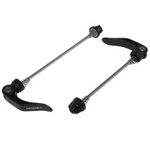 BLOCAGE RAPIDE DE ROUE ROUTE AVANT   ARRIERE NEWTON NOIR VTT-ROUTE (POUR PATTE LARGE SUR CADRE CARBONE) (KIT 2 PIECES)