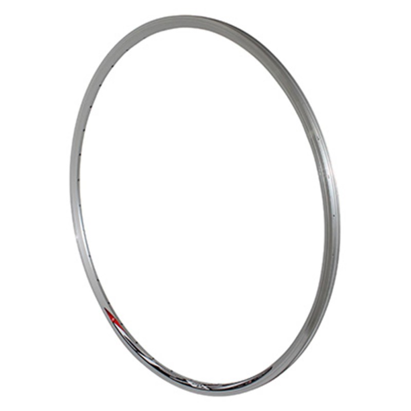 Jante route 700 cfx 13c argent 36t. double paroi (profil goutte d'eau) profil 20mm