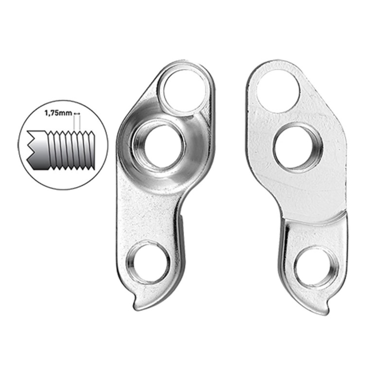 Patte derailleur alu  adaptable    cadre divers modeles (gh - 102)