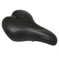 SELLE NEWTON CITY GRAY LINE DAME GEL A RESSORT NOIR 265x184mm RAIL ACIER NOIR