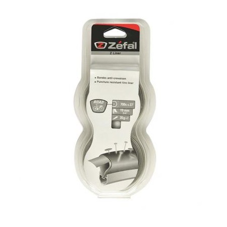 BANDE ANTI-CREVAISON ROUTE 700 LARGEUR 19MM ZEFAL GRIS (BLISTER DE 2)