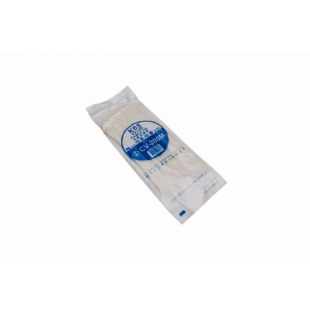 COLLIER DE SERRAGE NYLON TYPE RILSAN 2,5x200mm TRANSPARENT (VENDU PAR 100)