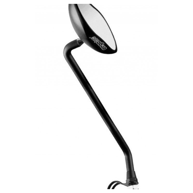 RÉTROVISEUR ERGOTEC M88L GAUCHE BRAS LONG 190 mm ALU NOIR - 63510001 - 4016538074631
