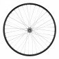 Roue vtt 26" arriere alu m110 noire moy argent alu axe plein roue libre 7-6v. (vendu avec ecrou 10x100)