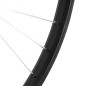 Roue vtt 26" arriere alu m110 noire moy argent alu axe plein roue libre 7-6v. (vendu avec ecrou 10x100)