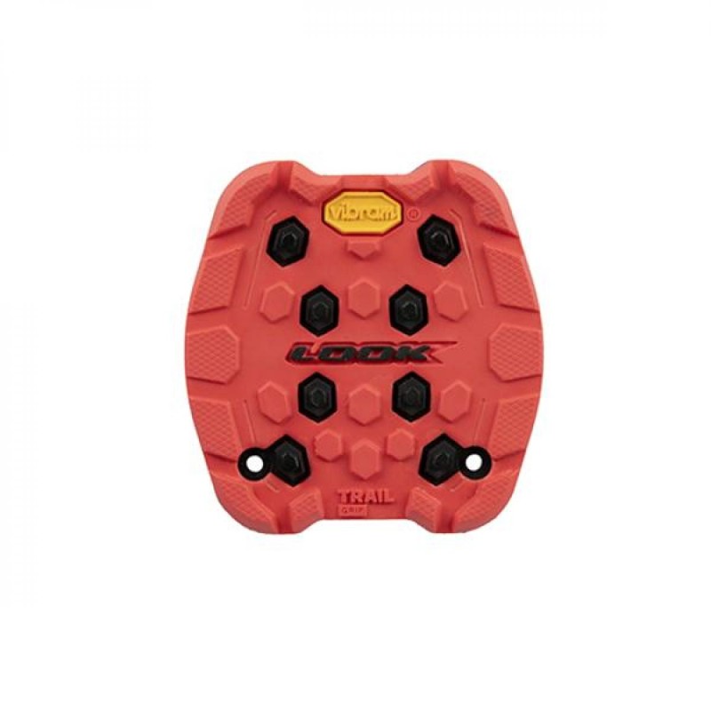 PAD/REVETEMENT PEDALE LOOK TRAIL GRIP ROUGE (X4) PAD/REVETEMENT PEDALE LOOK TRAIL GRIP ROUGE (X4)