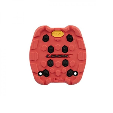 PAD/REVETEMENT PEDALE LOOK TRAIL GRIP ROUGE (X4) 