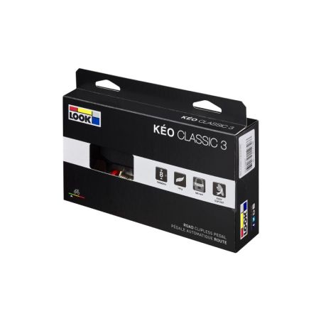 PEDALE ROUTE AUTO LOOK KEO CLASSIC 3 NOIR/ROUGE (PR) 
