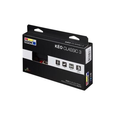 PEDALE ROUTE AUTO LOOK KEO CLASSIC 3 NOIR/ROUGE (PR)