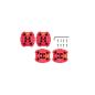 PAD/REVETEMENT PEDALE LOOK TRAIL GRIP ROUGE (X4) PAD/REVETEMENT PEDALE LOOK TRAIL GRIP ROUGE (X4)