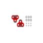CALE PEDALE LOOK KEO GRIP ROUGE 9°(PAIRE) CALE PEDALE LOOK KEO GRIP ROUGE 9°(PAIRE)