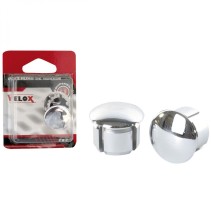 EMBOUTS DE GUIDON ROUTE CHROMES (X2) VELOX/PERF (PACKAGE)