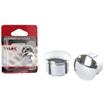 EMBOUTS DE GUIDON ROUTE CHROMES (X2) VELOX/PERF (PACKAGE)