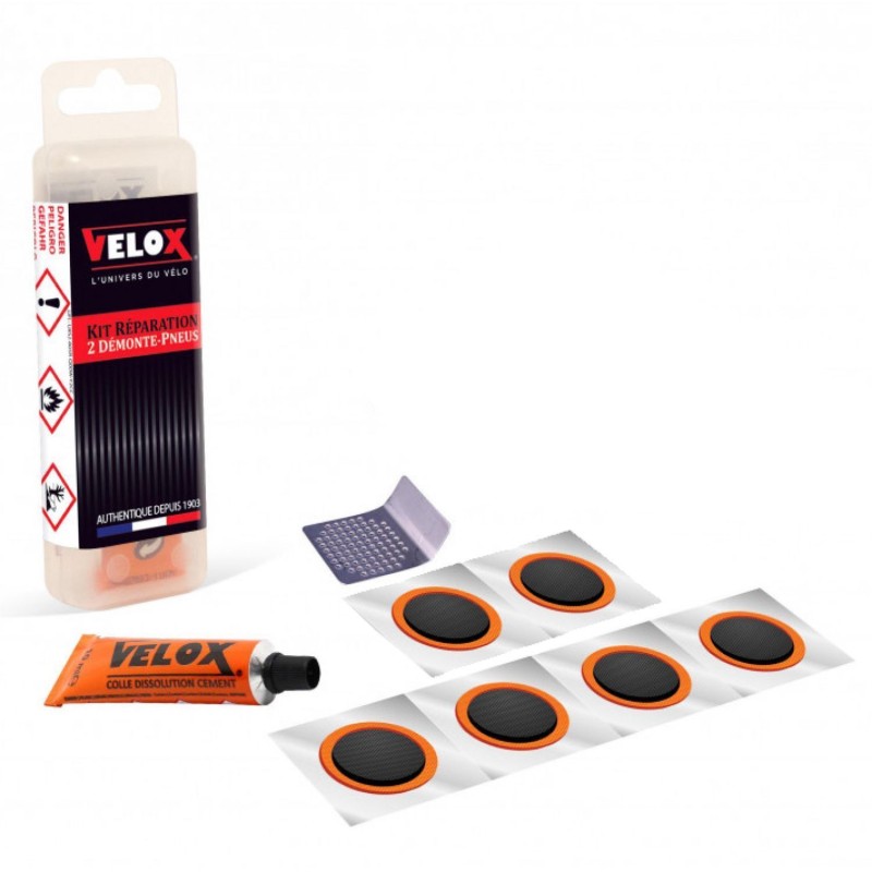 NECESSAIRE REPARATION VELOX (6 RUSTINES 25   TUBE DISSOLUTION 10 ML   RAPE)