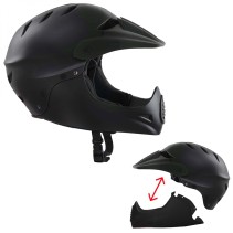 CASQUE VELO ADULTE SAFETY LABS STAMINA NOIR AVEC MENTONNIERE AMOVIBLE T.M (55-58CM)