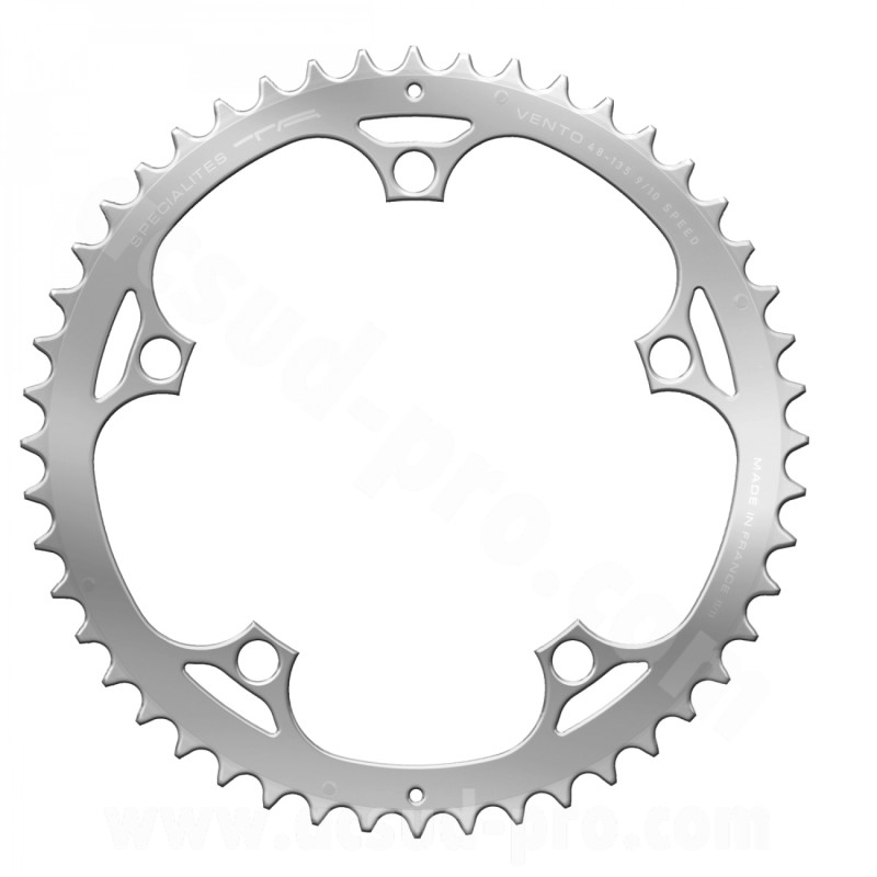 PLATEAU T.A VENTO 48 DENTS 135 ARGENT 5 BRANCHES (EXTERIEUR)