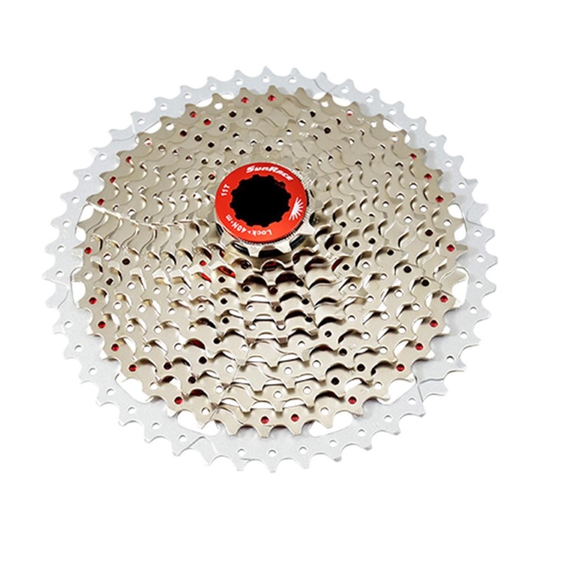 Cassette 11v. vtt Sunrace csmx8 metallic - 11-46dts (compatible Shimano)