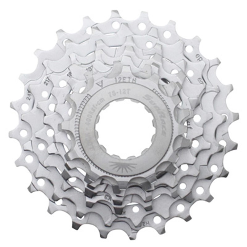 Cassette  7v. Sunrace 12-24 r63 pour Shimano/Sram nickel