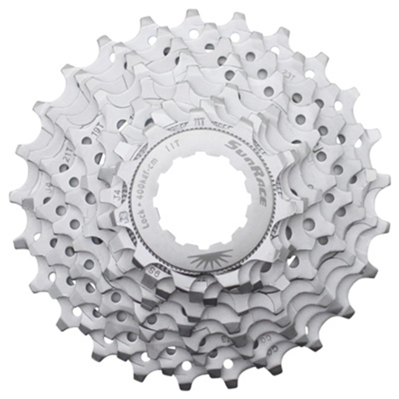 Cassette  9v. Sunrace 11-25 r91 pour Shimano route nickel