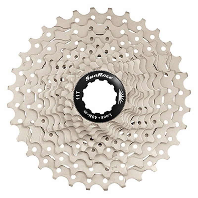 Cassette  9v. Sunrace 11-28 r91 pour Shimano route nickel