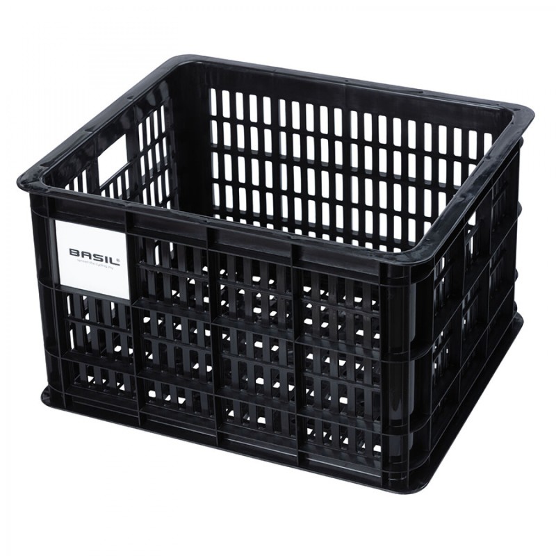 PANIER BASIL CRATE M 29.5L PLASTIQUE NOIR (34x40x25cm) - 21134 - 8715019211348